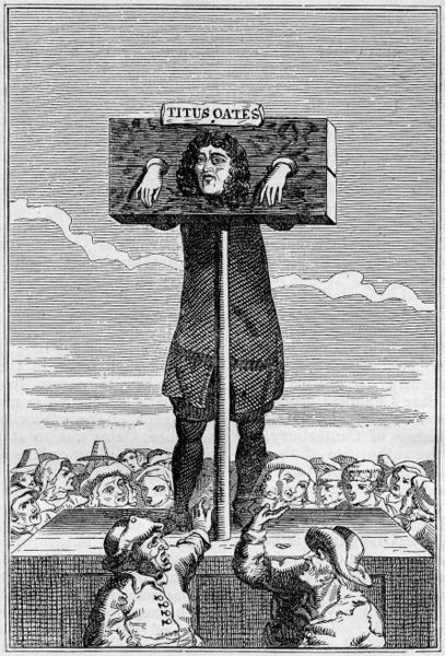 Unrest caused by the Popish Plot led to the arrest of Titus Oates in August 1681; previously a supporter, Hasting changed sides and became a governmen