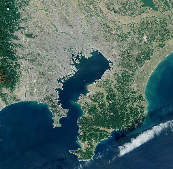 ESA Sentinel-2 image of Tokyo Bay