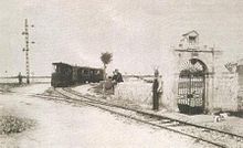 Il bivio per Torre Faro in una classica foto d'epoca.