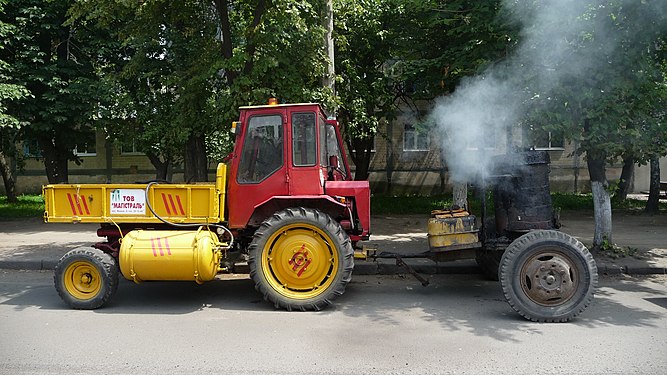 Old Soviet T-16 tractor