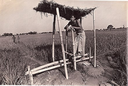 Photo of a treadle pump Treadle pump, original.jpg