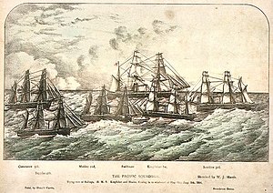 Trying rate of sailings, HMS Kingfisher and Mutine.jpg