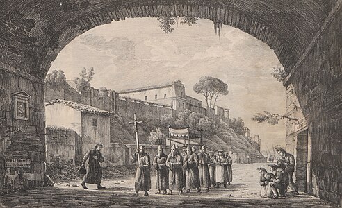 Lithographie extraite de Twenty-four views of Italy (1818-1819)