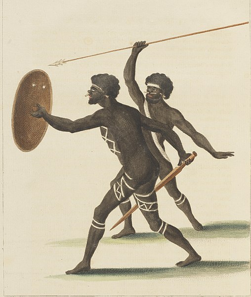 File:Two of the Natives of New Holland, Advancing to Combat.jpg