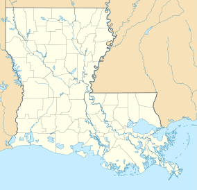 Karte mit dem Standort des Louisiana State Arboretum