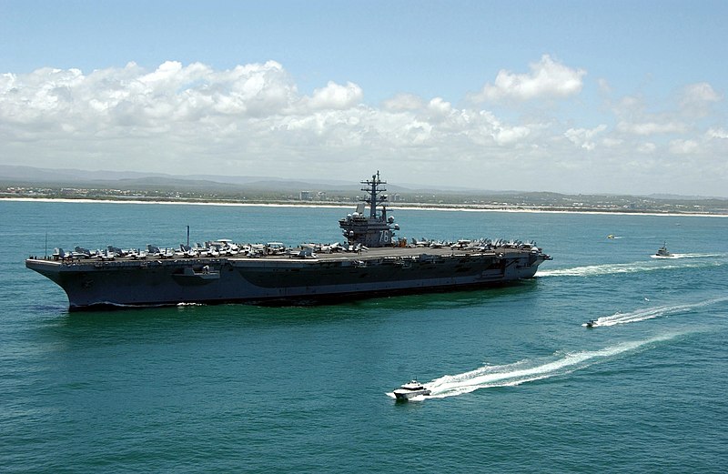 File:US Navy 060123-N-0610T-088 The Nimitz-class aircraft carrier USS Ronald Reagan (CVN 76), arrives in Brisbane, Australia, for a scheduled port visit.jpg