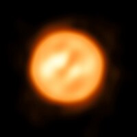 23 August: Antares, most detailed image of a star other than the Sun. VLTI reconstructed view of the surface of Antares.jpg