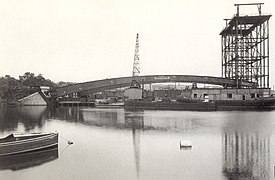 Västerbron a Stoccolma in costruzione, 1933