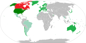 Visa policy of Canada.svg