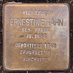 Stolperstein für Ernestine Hahn (Glockengasse 4)