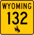 Wyoming Highway 132 işaretçisi