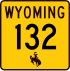 Wyoming Highway 132 marker