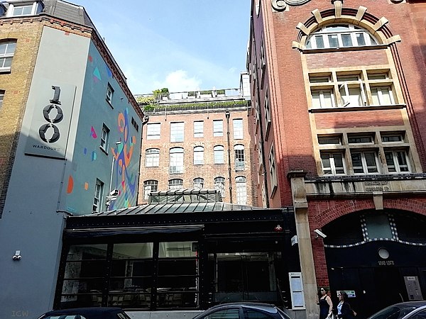 The former site of the Marquee Club in Wardour Street, Soho