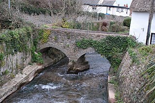 Washford River River in Somerset, England