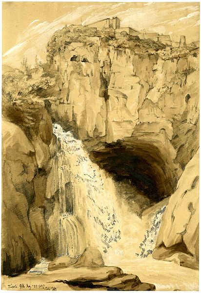 File:Waterfall at Tivoli by George Hayter.jpg