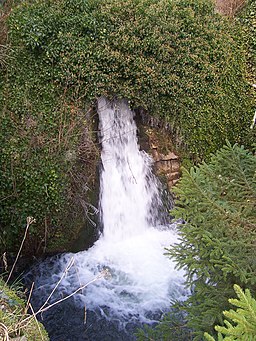 Waterfall on Dale Brook, Stoney Middleton - geograph.org.uk - 1713604
