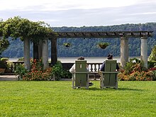 View of Wave Hill's Pergola