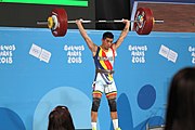 Deutsch: Gewichtheben bei den Olympischen Jugendspielen 2018; Tag 2, 10. Oktober 2018; Jungen 62 kg English: Weightlifting at the 2018 Summer Youth Olympics at 8 October 2018 – Boys' 62 kg