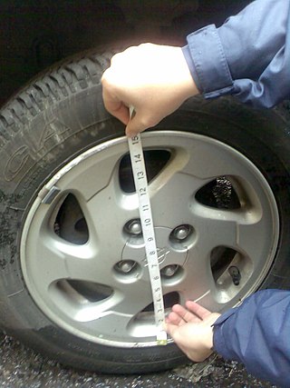<span class="mw-page-title-main">Wheel sizing</span> Measuring a wheel rim diameter to find the wheels size