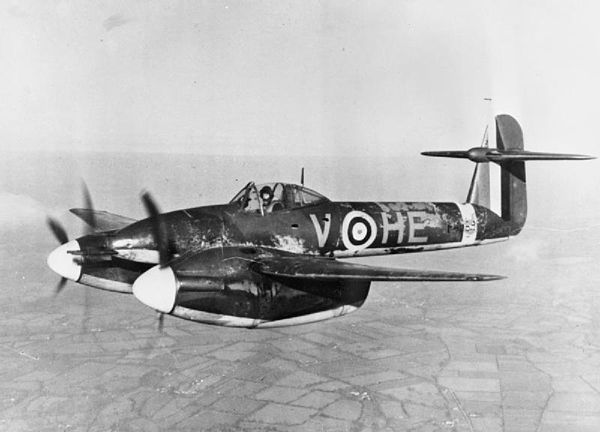 Whirlwind Mk I, 263 Sqn Exeter, in flight over West Country