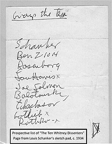 Whitney Ten List, Schanker sketch pad c.1934 Whitney Ten List, Schanker sketch pad, c.1934.jpg