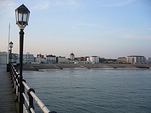 Worthing sea front from the pier - geograph.org.uk - 413383.jpg