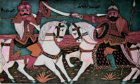 Egyptian engraving Dhiab bin Ghanim against Al Muiz bin Badis