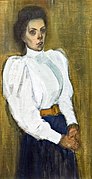 Femme au corsage blanc ( Woman in white blouse) by Théophile Alexandre Steinlen