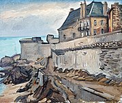 Les remparts de Saint-Malo , 1935, oil on canvas, Musée Toulouse-Lautrec, Albi