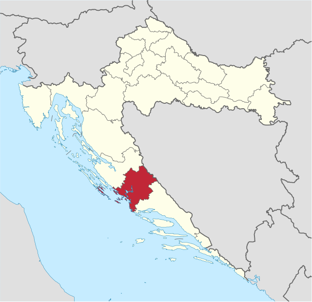 Sibenicensis-Tininensis (regio Croatiae): situs