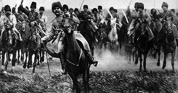 Attack of Russian cavalry (1916)