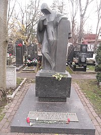 Могила Вахтангова на Новодевичьем кладбище Москвы