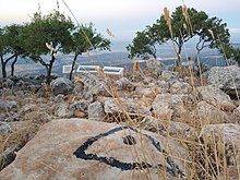 A triangulation station signed by iron rod n.t. hr mTSph hymym Amyrym.jpg