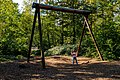 * Nomination Lonely child on swing at adventure playground --F. Riedelio 06:41, 18 October 2021 (UTC) * Promotion  Support Good quality. --Poco a poco 16:55, 18 October 2021 (UTC)