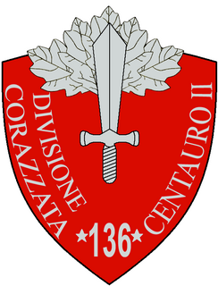 <span class="mw-page-title-main">136th Armored Legionary Division "Centauro"</span> Military unit