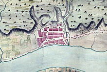 Map of Albany in 1758. 1758albany.jpg