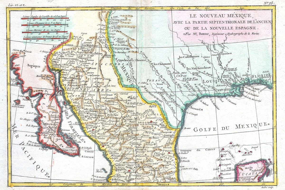 Nouvelle Carte du Mexique du Texas et d'une partie des états limitrophes, 94098, Nouvelle Carte du Mexique du Texas et d'une partie des états  limitrophes, General Map Collection