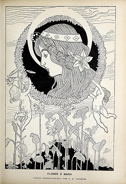 File:1897-05-29, Blanco y Negro, Flores a María, G. E. Chiorino.jpg
