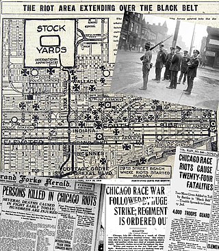 <span class="mw-page-title-main">Chicago race riot of 1919</span> August 1919 racial tensions in Chicago, Illinois, US