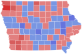1962 Iowa gubernatorial election results map by county.svg