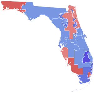 2000 United States Senate election in Florida by Congressional District.svg