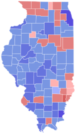 2002 Az Egyesült Államok szenátusi választása Illinois államban, eredménytérkép County.svg szerint