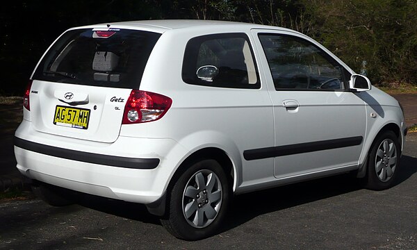 Pre-facelift Hyundai Getz GL 3-door (Australia)