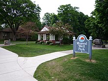 Mineral Well Park is one of many sites and buildings in Petoskey listed on the National Register of Historic Places.