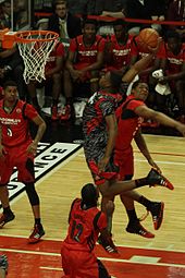 Martin in the 2013 McDonald's All-American Boys Game 20130403 MCDAAG Jarell Martin tomahawk dunk (1).JPG