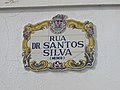 2017-10-19 Street name sign, Rua Dr. Santos Silva, Albufeira.JPG