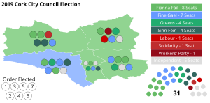 2019 Cork City Council Election Map.svg