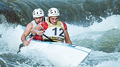 2019 ICF Wildwater Kanu Weltmeisterschaften 142 - Luka Obadić - Ivan Tolić.jpg