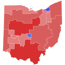 2022 Ohio Secretary of State election by congressional district.svg