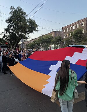 2023 Russian embassy protest in Yerevan.jpg